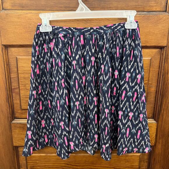Isabel Marant ETOILE ASSIA Flared Skirt sz 36 - S Elastic Waistband Blue Pink